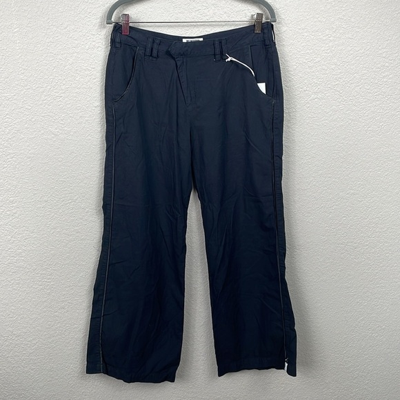 NWT One Teaspoon Black Chambray Dinner Pant Wide Leg Loose Sz S - Picture 1 of 10